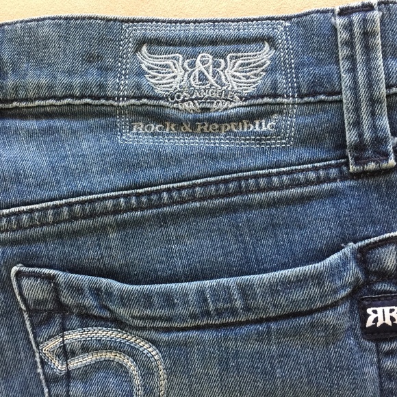 MENS ROCK & REPUBLIC JEANS - 32 WAIST X 30 LONG - Picture 8 of 11